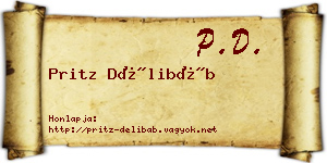 Pritz Délibáb névjegykártya